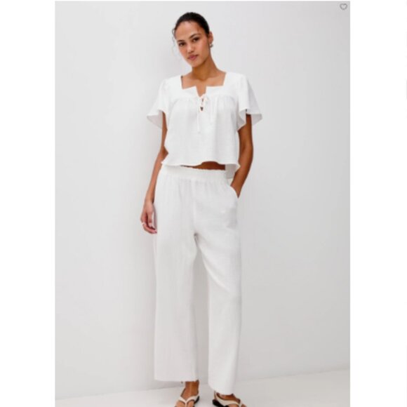 Rails Pants - Rails White White Breezy Double Gauze Pants size XS